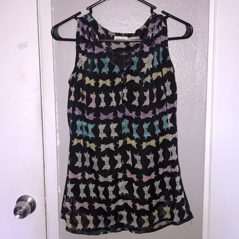 Short sleeve Bow Top